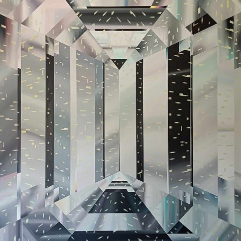 Crystal City _ acrylics on canvas _ 150x120cm, 2024