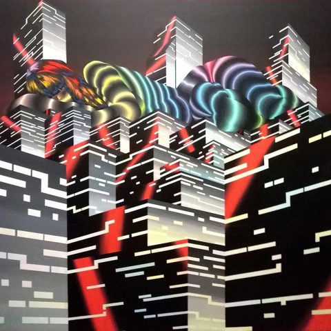 Urban Lullaby _ acrylics on canvas _ 160x160cm, 2021